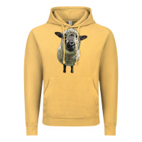 Vintage Mustard hampshire sheep head Vintage Hoodie - LillyAllenDesigns