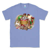 Colony Blue Christmas Elf Classic Tee - CowhideDigitalArt