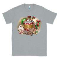 Heather Grey Christmas Elf Classic Tee - CowhideDigitalArt
