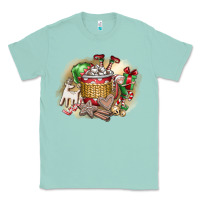 Seafoam Christmas Elf Classic Tee - CowhideDigitalArt