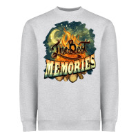Heather Grey camping the best memories Heavyweight Sweatshirt - NancyCooperArtShop