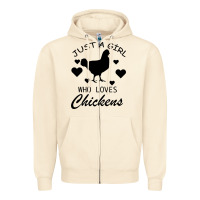 Sandshell Just A Girl Who Love Chickens Zipper Hoodie - Bettercallsaul