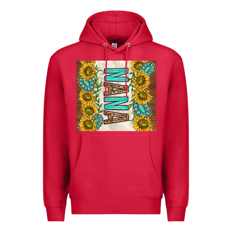Nana Sunflowers And Turquoise Gemstones Premium Hoodie by TumblerDesignByShophia | Teevron