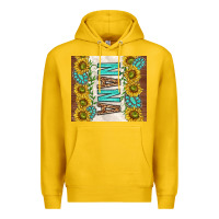 Lemon nana sunflowers and turquoise gemstones Premium Hoodie - TumblerDesignByShophia