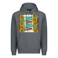 Rock nana sunflowers and turquoise gemstones Premium Hoodie - TumblerDesignByShophia