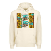 Tofu nana sunflowers and turquoise gemstones Premium Hoodie - TumblerDesignByShophia
