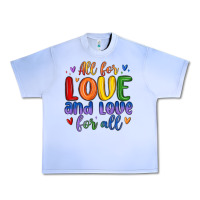 Grape Ice all for love and love for all Urban Heavy Tee - MaliasSmallBusiness