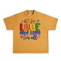 Peanut Butter all for love and love for all Urban Heavy Tee - MaliasSmallBusiness