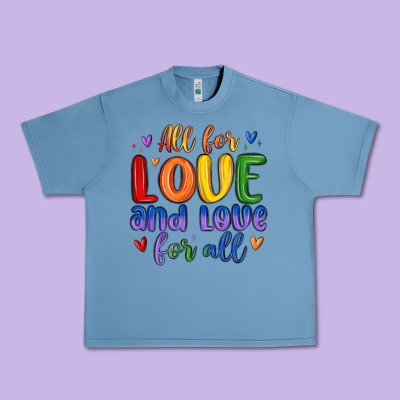 All For Love And Love For All Urban Heavy Tee Designed By Maliassmallbusiness