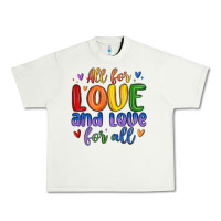 Pistachio all for love and love for all Urban Heavy Tee - MaliasSmallBusiness