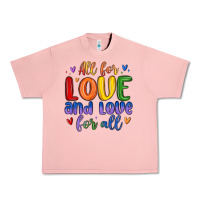 Salmon all for love and love for all Urban Heavy Tee - MaliasSmallBusiness