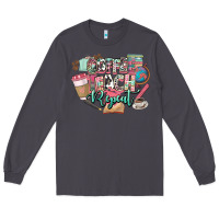Smoke coffee teach repeat teacher Long Sleeve Tee - NancyCooperArtShop