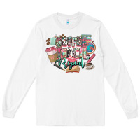 White coffee teach repeat teacher Long Sleeve Tee - NancyCooperArtShop