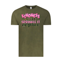 Vintage Olive kindness is free sprinkle it everywhere Vintage Tee - JahusDesignShop