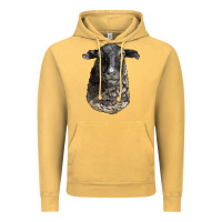 Vintage Mustard dorper sheep head Vintage Hoodie - LillyAllenDesigns