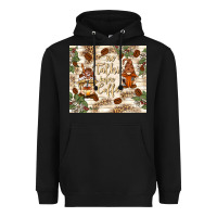 Black no talkie before coffee with gnomies Heavyweight Hoodie - TumblerDesignByShophia