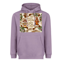 Lavender no talkie before coffee with gnomies Heavyweight Hoodie - TumblerDesignByShophia