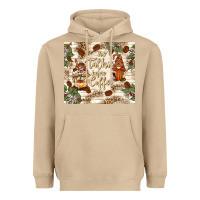 Mushroom no talkie before coffee with gnomies Heavyweight Hoodie - TumblerDesignByShophia