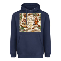 Navy no talkie before coffee with gnomies Heavyweight Hoodie - TumblerDesignByShophia