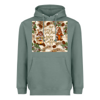 Sage no talkie before coffee with gnomies Heavyweight Hoodie - TumblerDesignByShophia