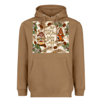Toasted Coconut no talkie before coffee with gnomies Heavyweight Hoodie - TumblerDesignByShophia