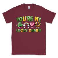 Burgundy you're my lucky charm Classic Tee - MaliasSmallBusiness