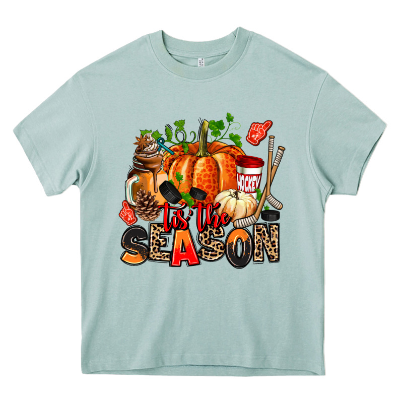 Fall And  Hockey  Tis The Season Heavy Core Tee by AdoDesignShop | Teevron