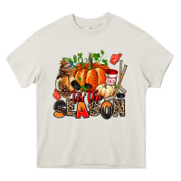 Cream fall and  hockey  tis the season Heavy Core Tee - AdoDesignShop