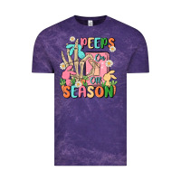 Cloud Purple peeps season mode on Vintage Tee - MaliasSmallBusiness