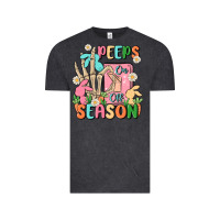 Vintage Black peeps season mode on Vintage Tee - MaliasSmallBusiness