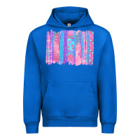 Cobalt Pink Easter Brushstrokes Urban Hoodie - BundleAndBundleShop