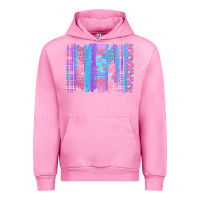 Fuchsia Pink Pink Easter Brushstrokes Urban Hoodie - BundleAndBundleShop