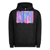 Pigment Black Pink Easter Brushstrokes Urban Hoodie - BundleAndBundleShop