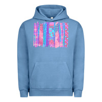 Pigment Pebble Blue Pink Easter Brushstrokes Urban Hoodie - BundleAndBundleShop