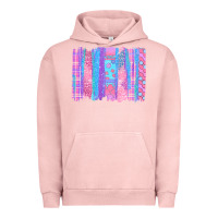 Pigment Salmon Pink Easter Brushstrokes Urban Hoodie - BundleAndBundleShop