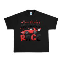 Black you make my heart race valentine's day Urban Heavy Tee - MaliasSmallBusiness