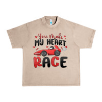 French Oak you make my heart race valentine's day Urban Heavy Tee - MaliasSmallBusiness