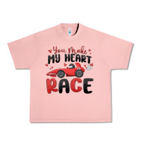 Salmon you make my heart race valentine's day Urban Heavy Tee - MaliasSmallBusiness