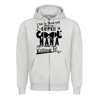Dove Grey I Never Dreamed I Would Be A Super Cool Nana Zipper Hoodie - Bettercallsaul