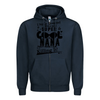 Navy I Never Dreamed I Would Be A Super Cool Nana Zipper Hoodie - Bettercallsaul