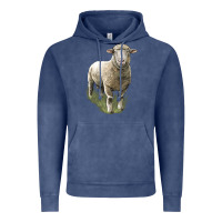 Vintage Denim dorset sheep Vintage Hoodie - LillyAllenDesigns