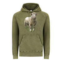 Vintage Olive dorset sheep Vintage Hoodie - LillyAllenDesigns