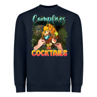 Navy campfirescocktails Heavyweight Sweatshirt - NancyCooperArtShop