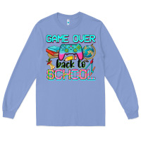 Colony Blue game over back to school Long Sleeve Tee - NancyCooperArtShop