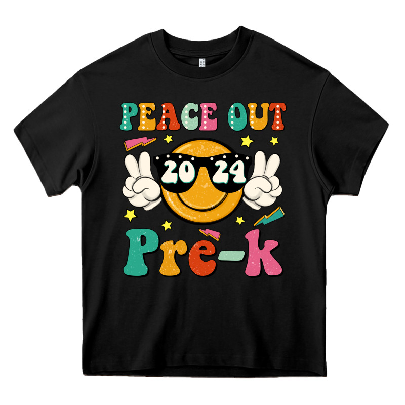 Peace Out 2024 Pre K Heavy Core Tee by JahusDesignShop | Teevron