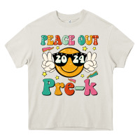 Cream peace out 2024 pre k Heavy Core Tee - JahusDesignShop