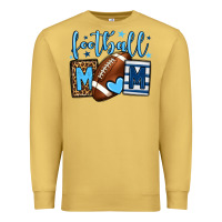 Antique Gold Football mom blue team color Premium Sweatshirt - HowdyJamesFarm