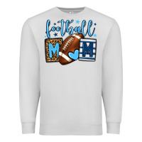 Dove Grey Football mom blue team color Premium Sweatshirt - HowdyJamesFarm