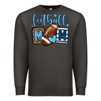 Smoke Football mom blue team color Premium Sweatshirt - HowdyJamesFarm