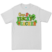 Dove Grey one lucky teacher Premium Tee - AdoDesignShop